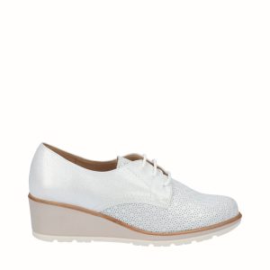 Blucher Astana Plantilla Extraible Picados Blanco- D´CHICAS