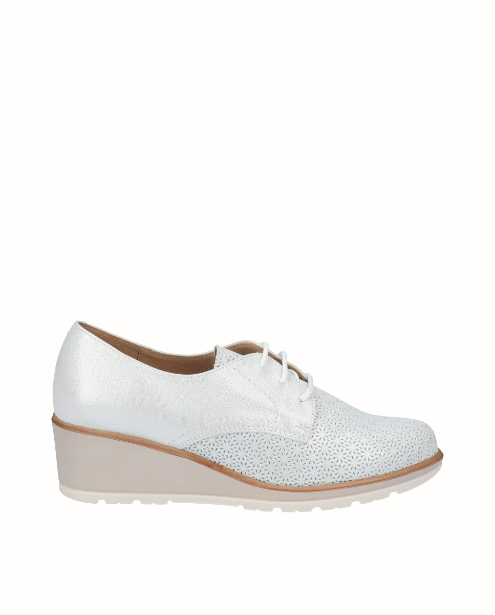 Blucher Astana Plantilla Extraible Picados Blanco- D´CHICAS