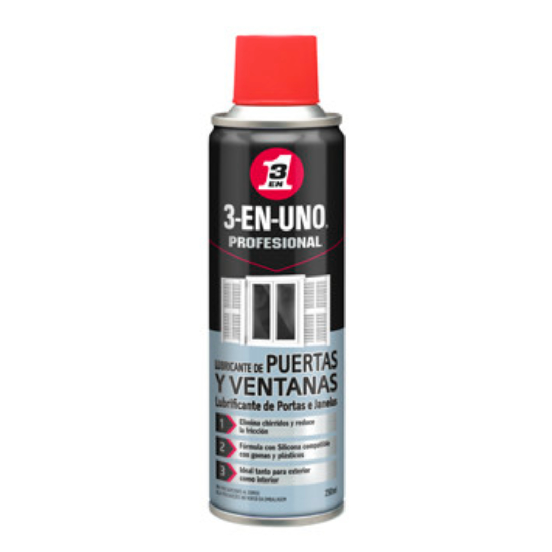 ACEITE 3EN1 LUBRICANTE PUERTAS Y VENTANAS 250ML 228216