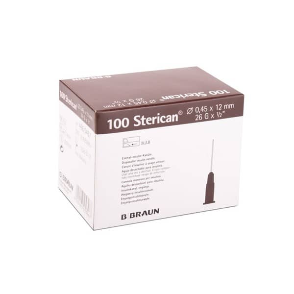 Aguja Hipodérmica 0,45x12mm. de Braun de Galga 26 Caja de 100 Uds. - Imagen 2