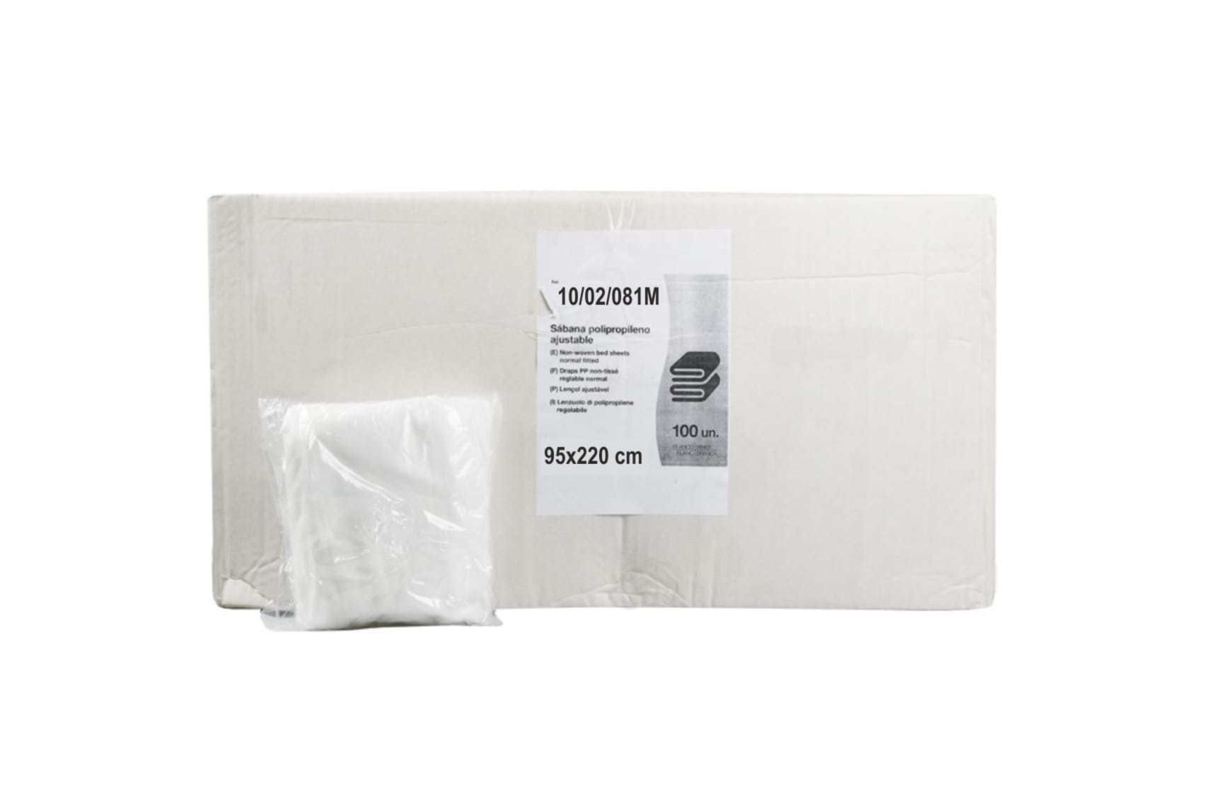 ¡Formato ahorro! Sabana Cubrecamilla Ajustable 95×220 20gr (100uds)