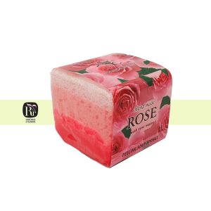 Jabón peeling rosa