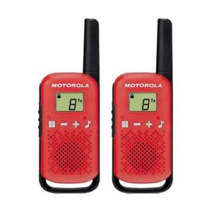 WALKIE-TALKIE 16 CANALES 4KM ALCANCE TLKR-T42 ROJO PACKS 2 MOTOROLA 59T42REDPACK